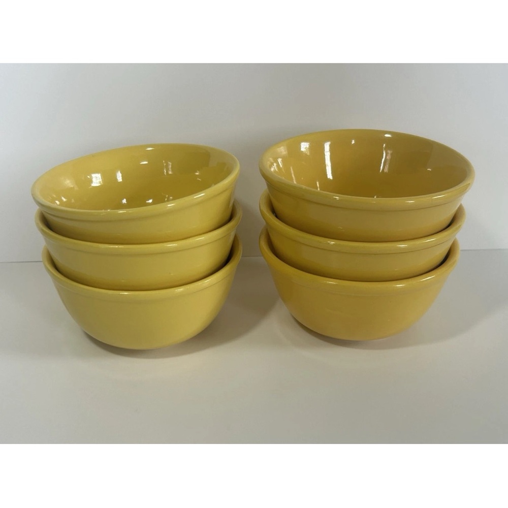 Vintage Oxford Ware Stoneware 6 Small Bowls